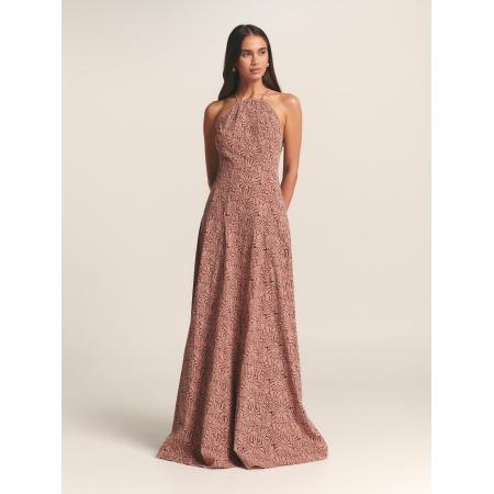 St MRLO Jurk MIKA MAXI DRESS pink / zwart