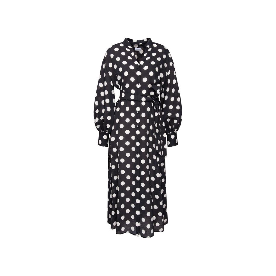 Seidensticker SEIDENSTICKER Jurk August Drop 252 zwart / wit -