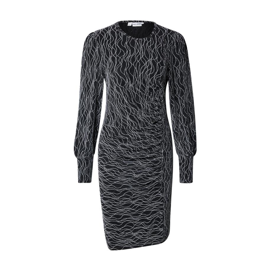 PULZ PULZ Jeans Jurk HAZEL zwart / zilver -