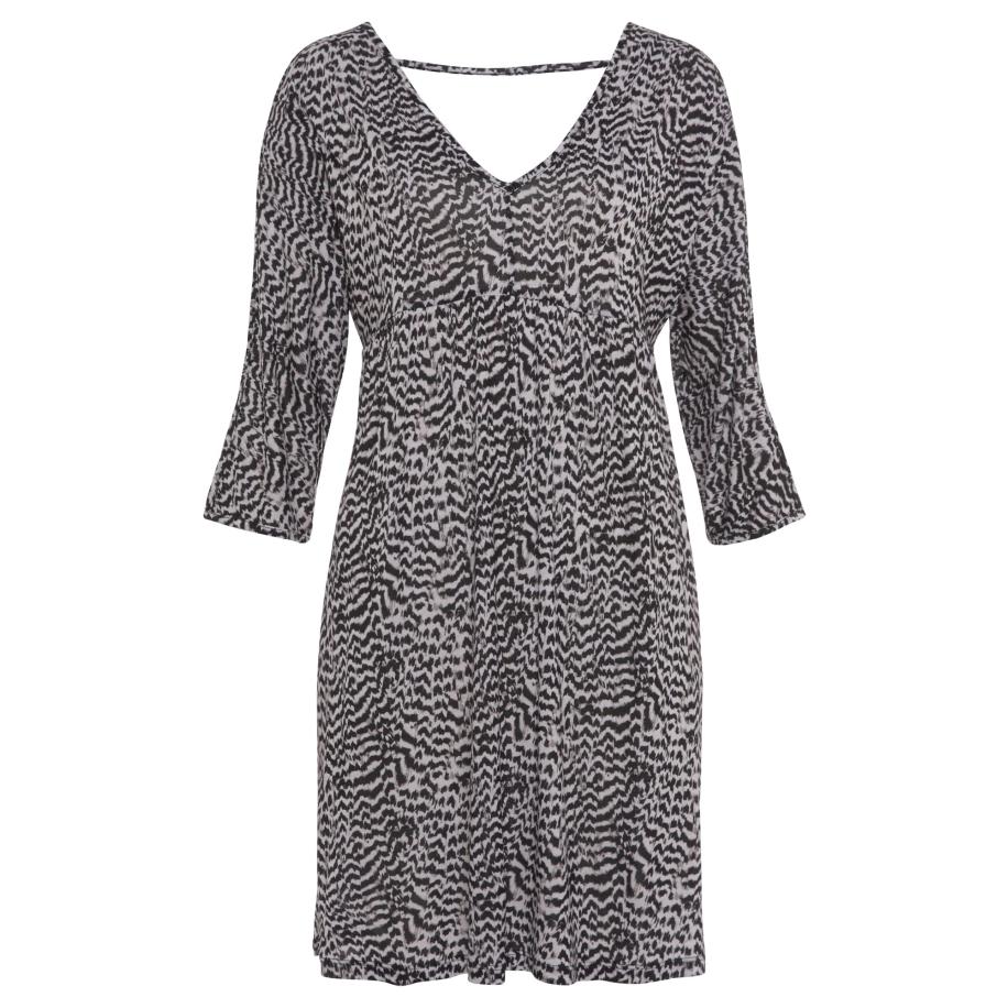 VIVANCE VIVANCE Jurk taupe / zwart / wit -