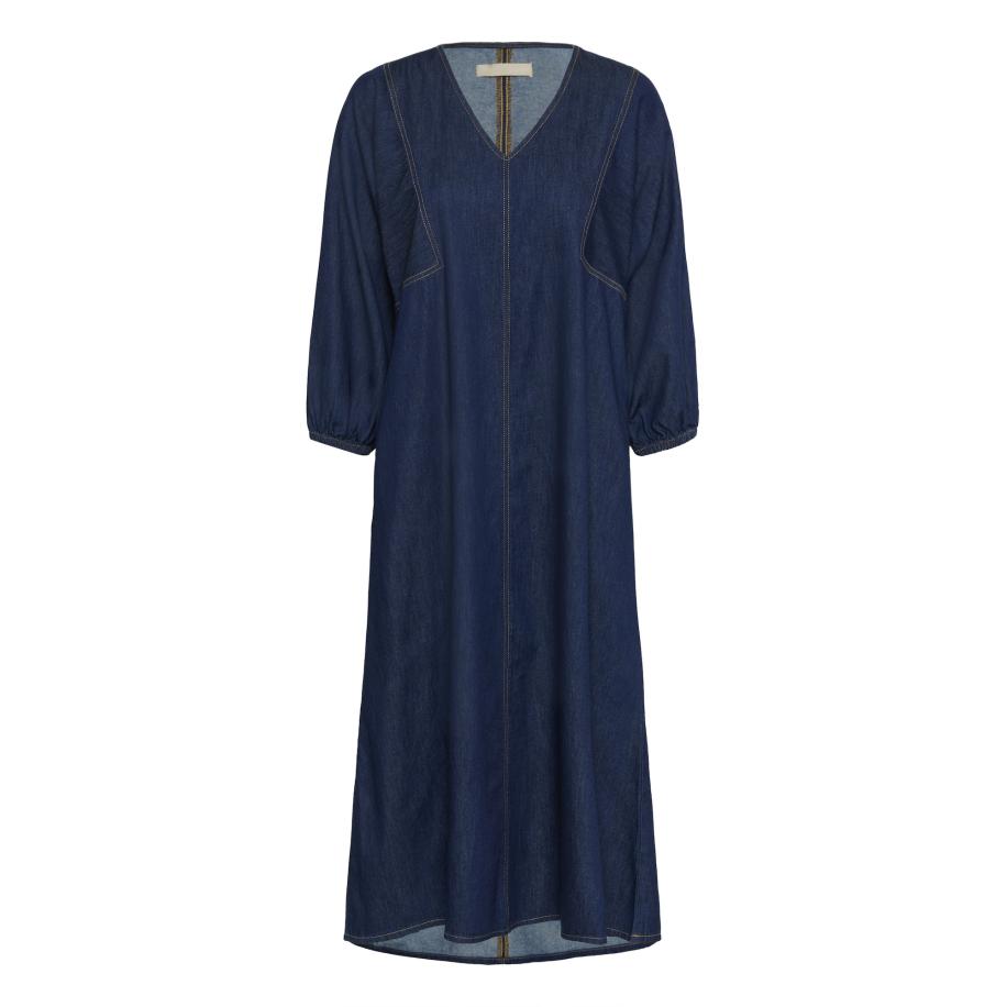 Culture CULTURE Jurk blauw denim -