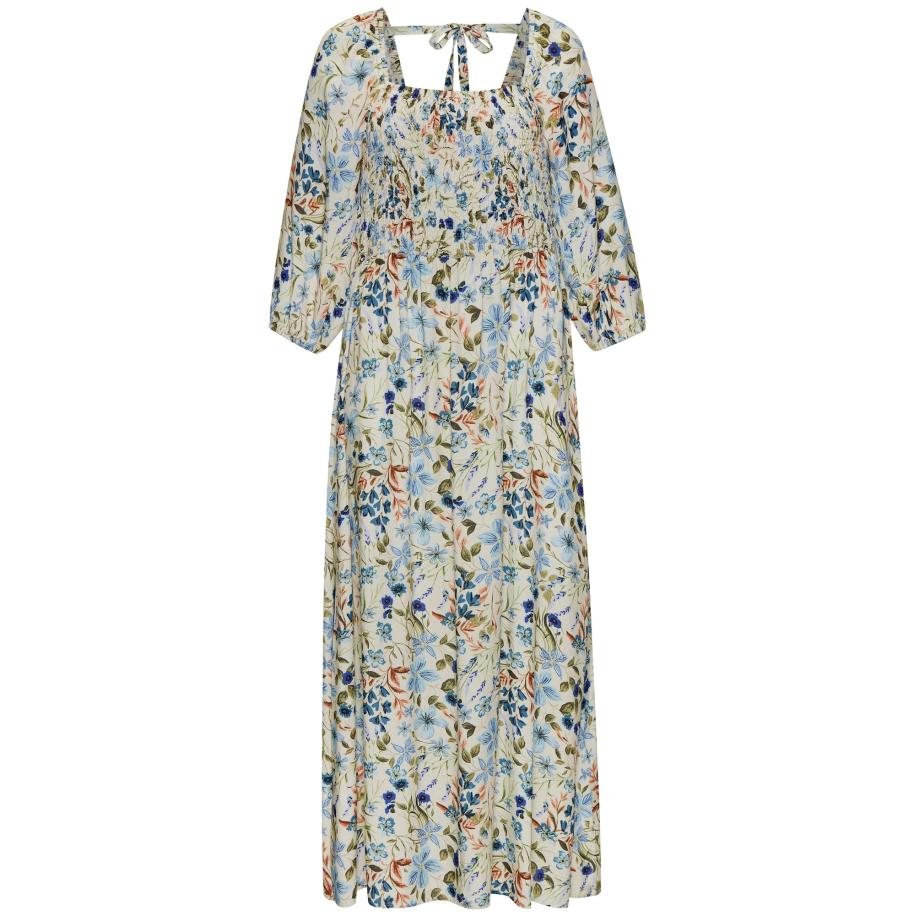 Buffalo BUFFALO Zomerjurk crème / navy / hemelsblauw / groen -