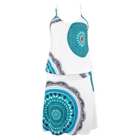 BEACH TIME BEACH TIME Strandjurk turquoise / wit