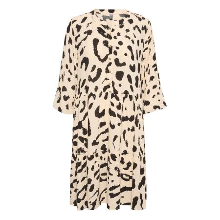 Culture CULTURE Jurk Drea lichtbeige / zwart