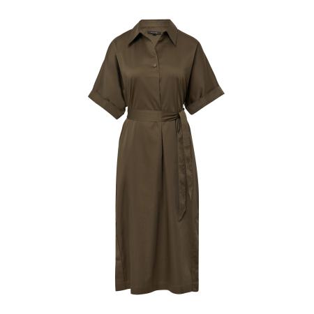 Comma COMMA Jurk chocoladebruin