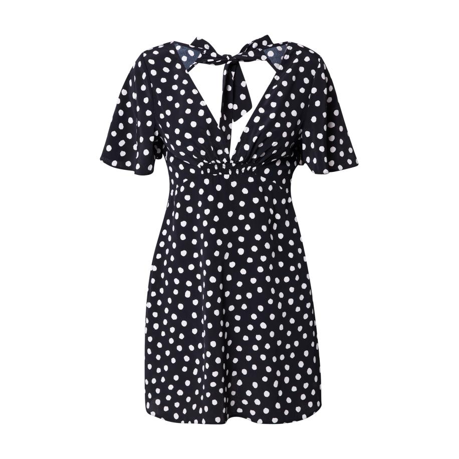 Nasty Gal Nasty Gal Jurk zwart / wit -