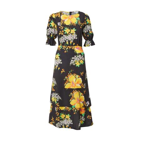 Oasis Oasis Jurk geel / oranje / zwart / wit