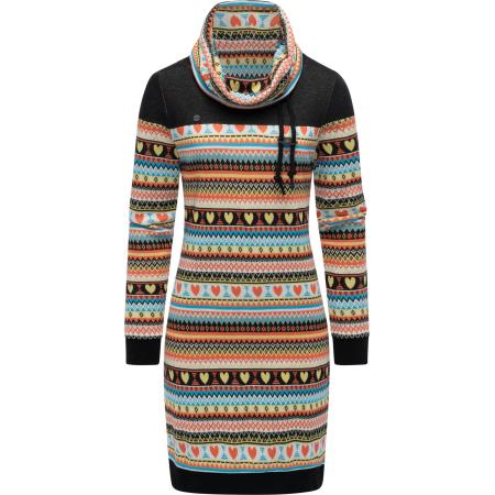 Ragwear Ragwear Jurk Chlloe lichtblauw / geel / oranje / zwart