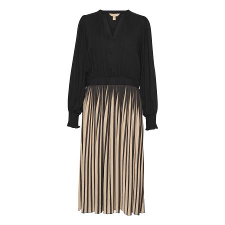 Culture CULTURE Jurk Carly beige / zwart