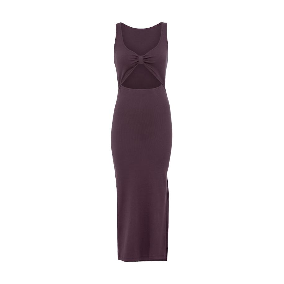 Lascana LSCN by LASCANA Jurk pruim -