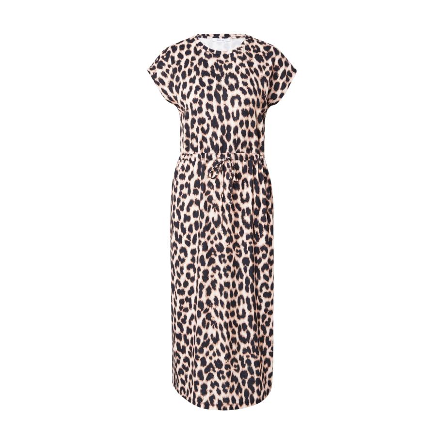 ABOUT YOU ABOUT YOU Jurk Carina ecru / cappuccino / donkerbruin -