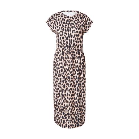 ABOUT YOU ABOUT YOU Jurk Carina ecru / cappuccino / donkerbruin