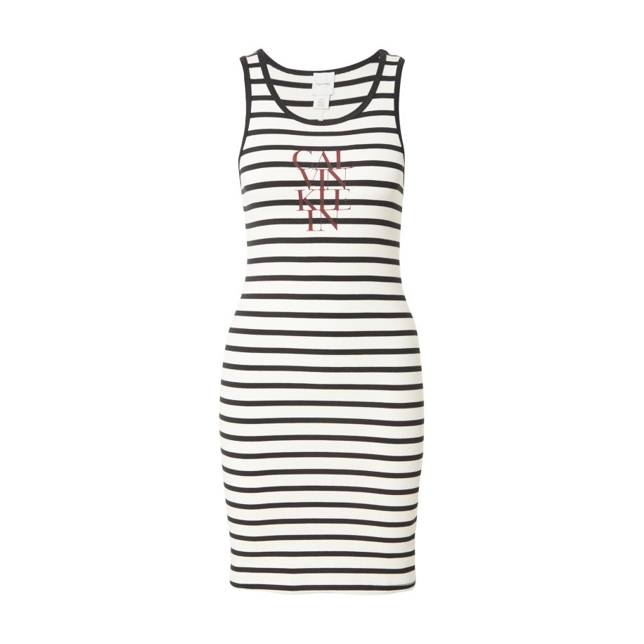 Calvin Klein Calvin Klein Jeans Jurk bordeaux / zwart / wit -