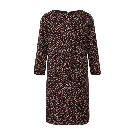 Comma COMMA Jurk beige / zwart