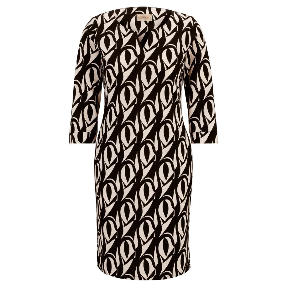 Cartoon Jurk zwart / offwhite Multicolor