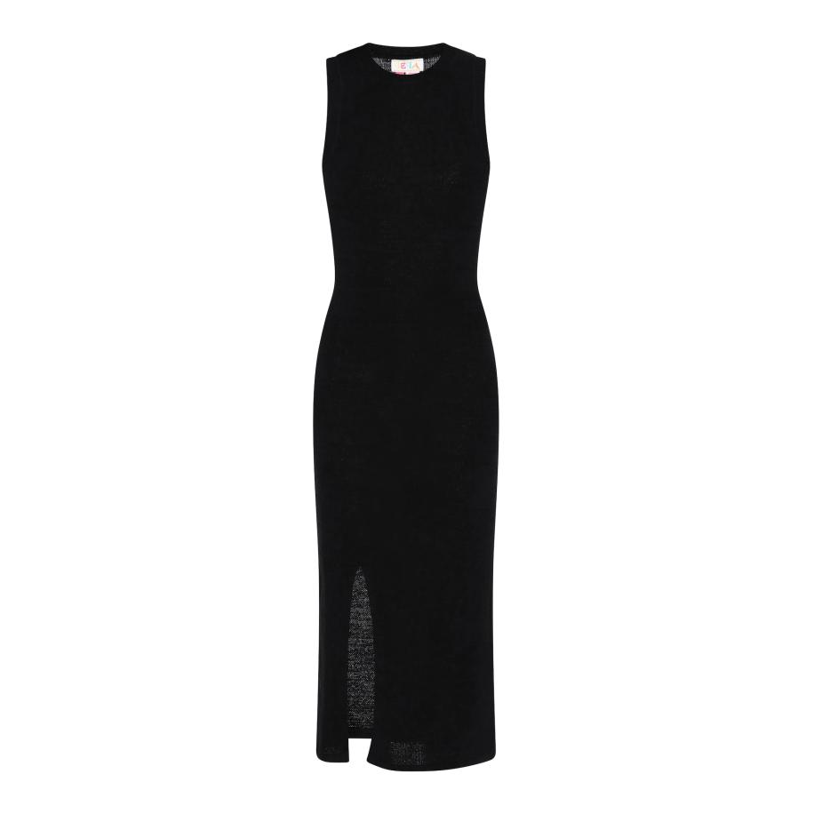 IZIA IZIA Gebreide jurk Boho zwart -