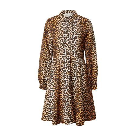 YAS Blousejurk YASKAYA bruin / zwart / offwhite