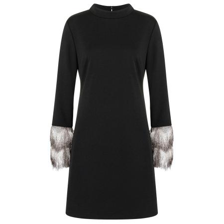 Ana Alcazar Cocktailjurk Safa crème / zwart