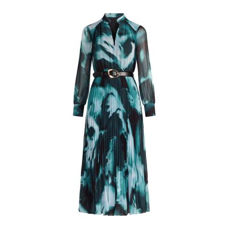 Forever New Forever New Jurk Skyla cyaan blauw / zwart / wit