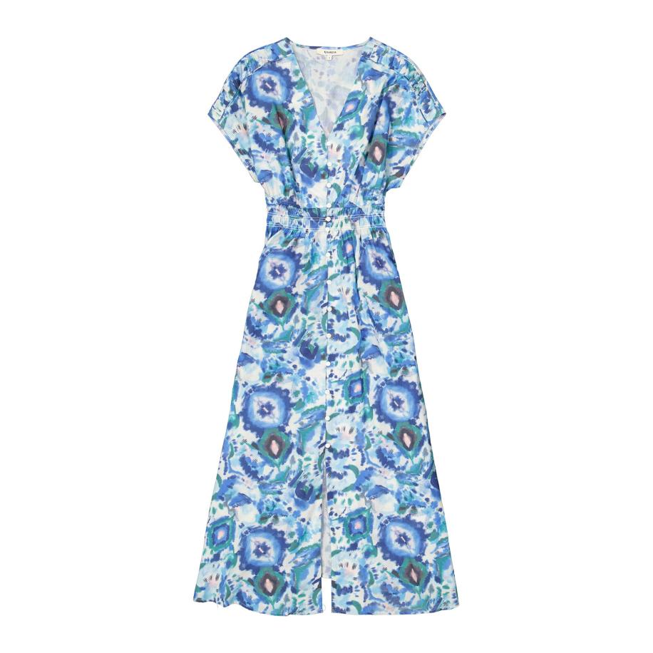Garcia GARCIA Jurk Garcia blauw / cyaan blauw / pastelblauw / offwhite -