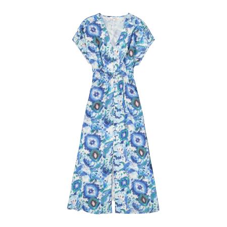 Garcia GARCIA Jurk Garcia blauw / cyaan blauw / pastelblauw / offwhite