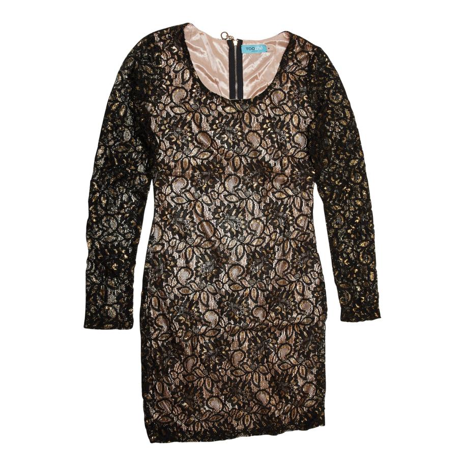 TOOche TOOche Cocktailjurk beige / zwart -