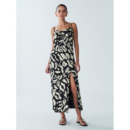 St MRLO Jurk YORK crème / zwart