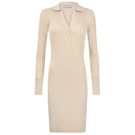Felix Hardy Felix Hardy Gebreide jurk beige