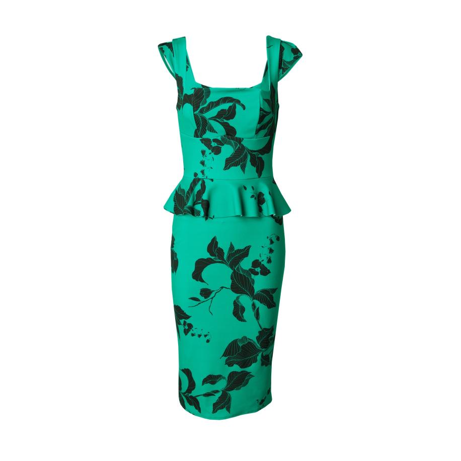 WAL G. WAL G. Jurk MAY groen / zwart -