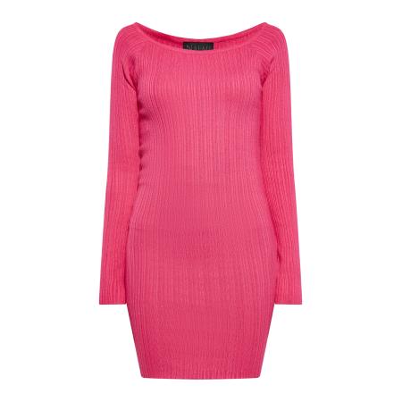 NAEMI NAEMI Gebreide jurk pink