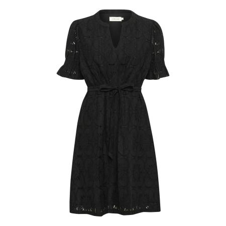 Cream Cream Jurk Libby zwart