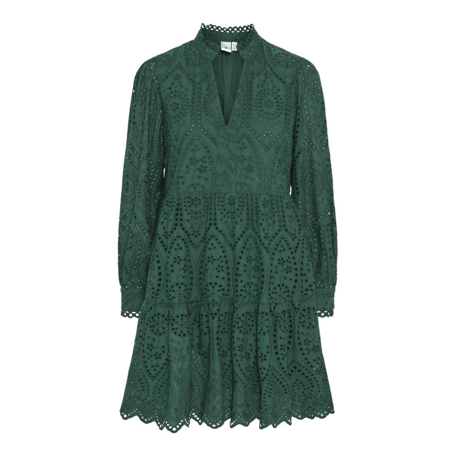 YAS YAS Blousejurk Yasholi donkergroen -