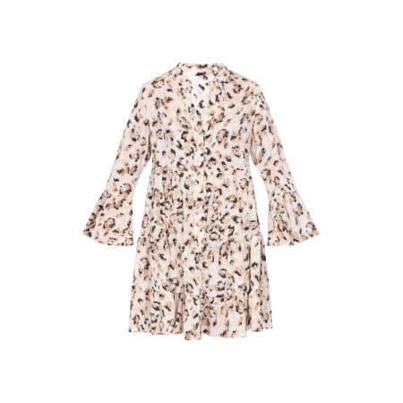 NALLY NALLY Blousejurk Fashion Look beige / lichtblauw / bruin / zwart