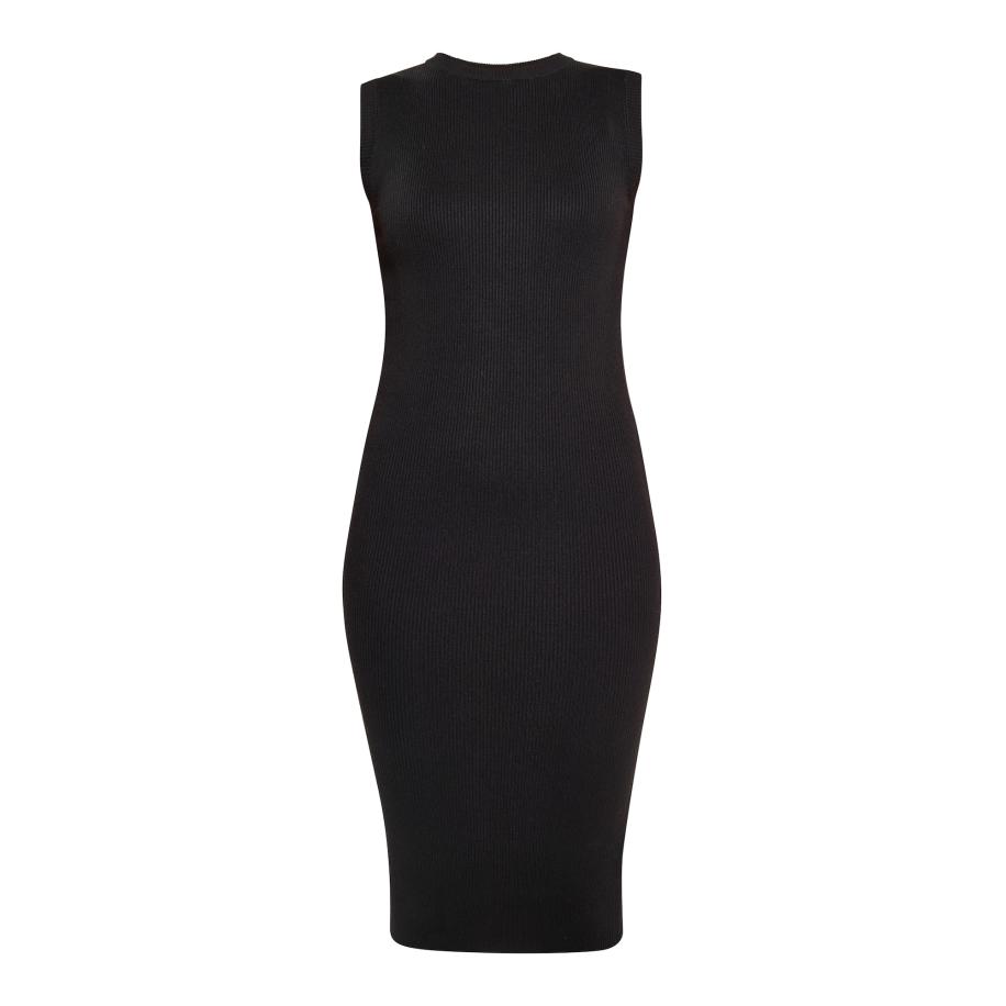 NAEMI NAEMI Gebreide jurk zwart -