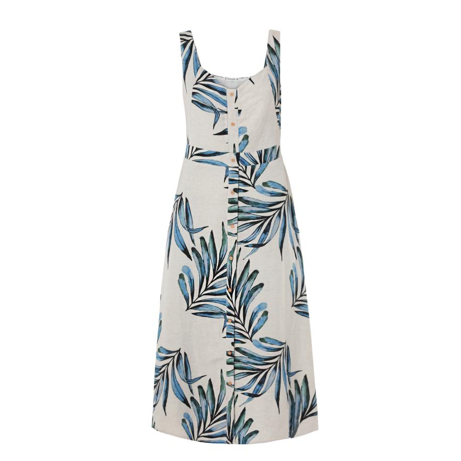 TATUUM TATUUM Jurk Linna ecru / blauw / donkergroen / zwart -