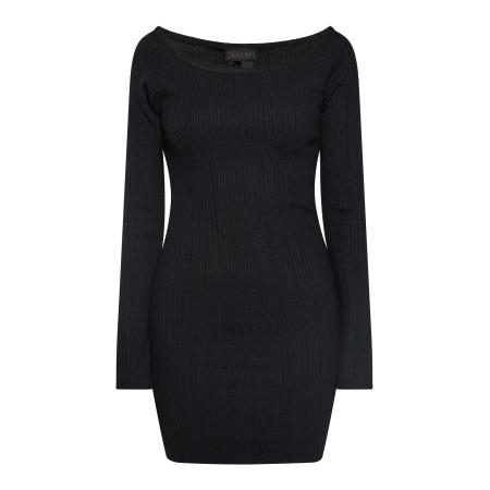 NAEMI Gebreide jurk zwart