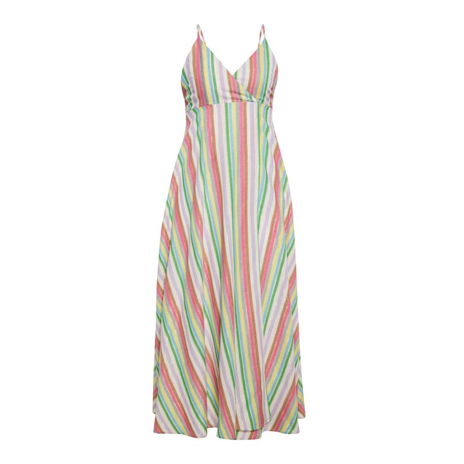 IZIA IZIA Zomerjurk groen / sering / pink / natuurwit -