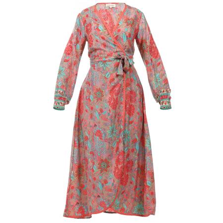 Suri Frey Suri Frey Zomerjurk Freyday lichtblauw / lichtgroen / oudroze / rood