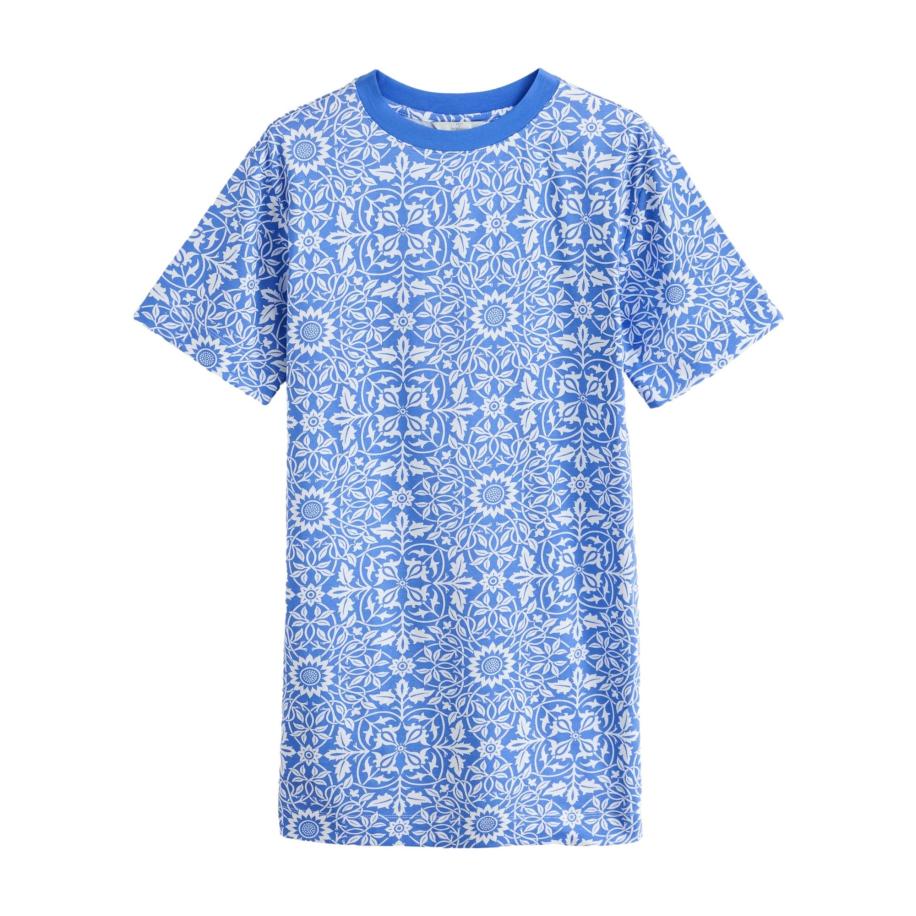 Next Next Jurk royal blue/koningsblauw / wit -