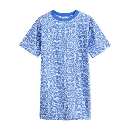 Next Next Jurk royal blue/koningsblauw / wit