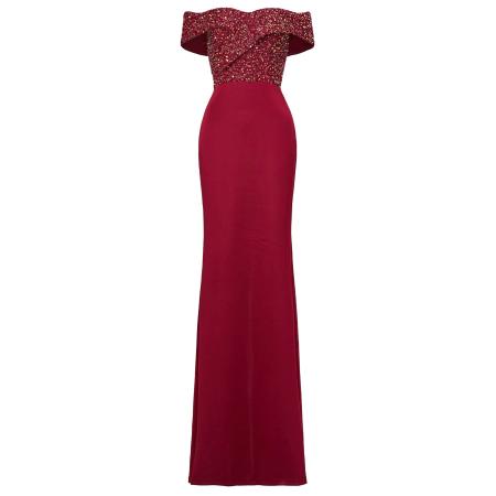 Moda Minx Moda Minx Avondjurk Juliana rood