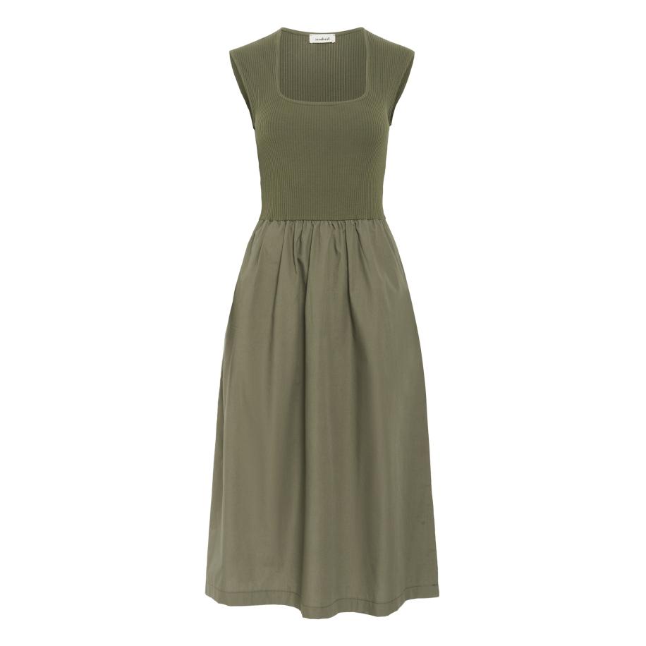 Soaked in Luxury SOAKED IN LUXURY Jurk Simone groen -