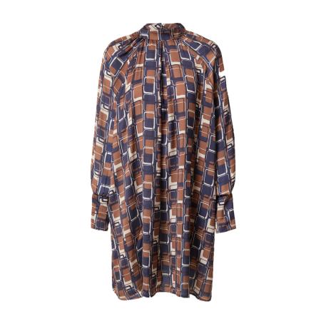 LTB LTB Jurk NIFODO navy / bruin / zwart / wit