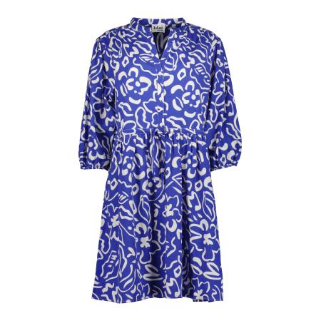 BLUE SEVEN Blousejurk nachtblauw / opaal / wit