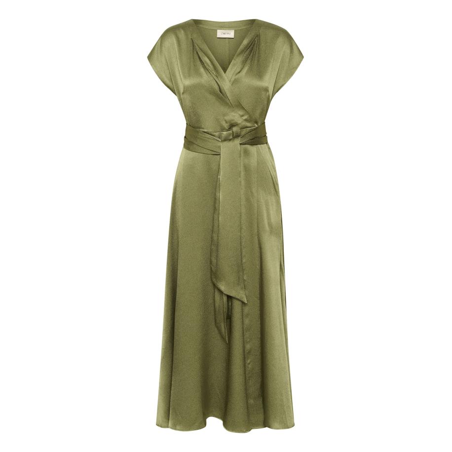 Cream Cream Avondjurk CR Loretta kaki -