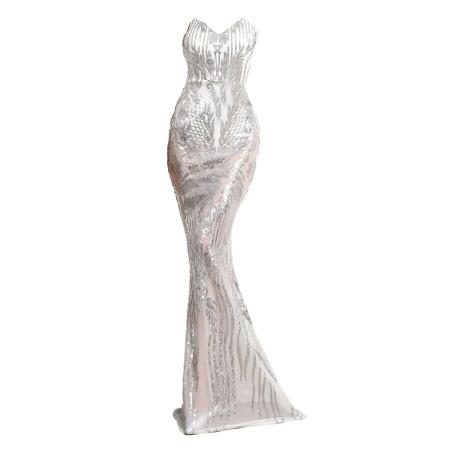 Moda Minx Moda Minx Avondjurk Larissa zilver