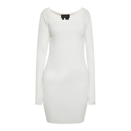 NAEMI NAEMI Gebreide jurk wolwit