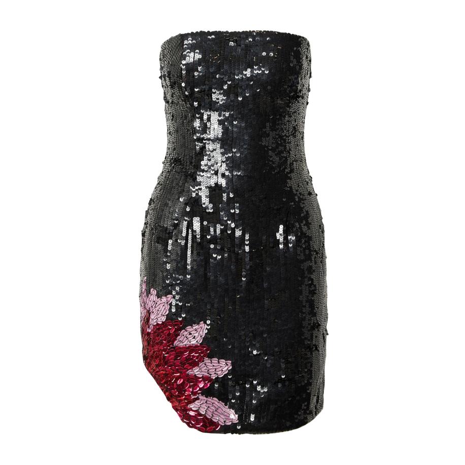 Nasty Gal Nasty Gal Cocktailjurk orchidee / karmijnrood / zwart -