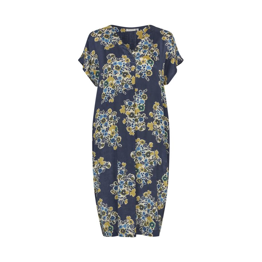 Masai Masai Jurk blauw / navy / olijfgroen -