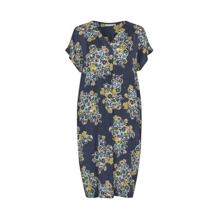 Masai Masai Jurk blauw / navy / olijfgroen